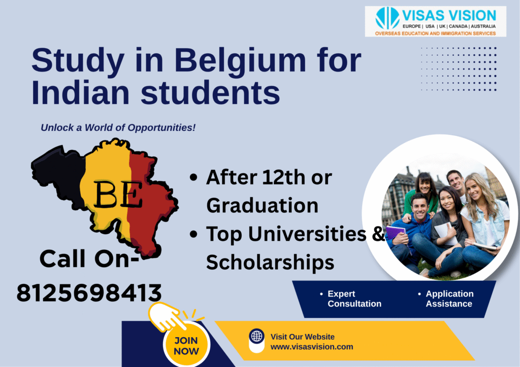 Study in Belgium for Indian students